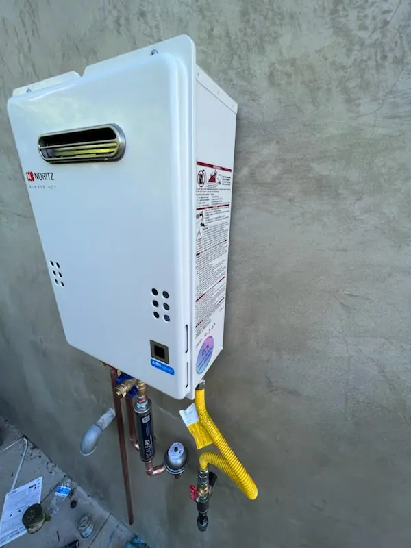 Tankless water heater installation for Driscoll homes